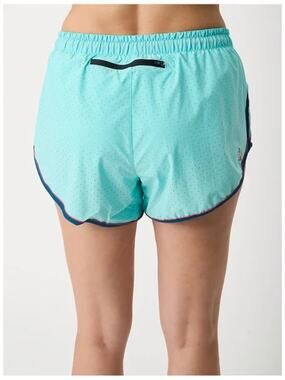 Rabbit Repeats 4” Running Shorts Sz M Teal Blue Drawstring Athletic